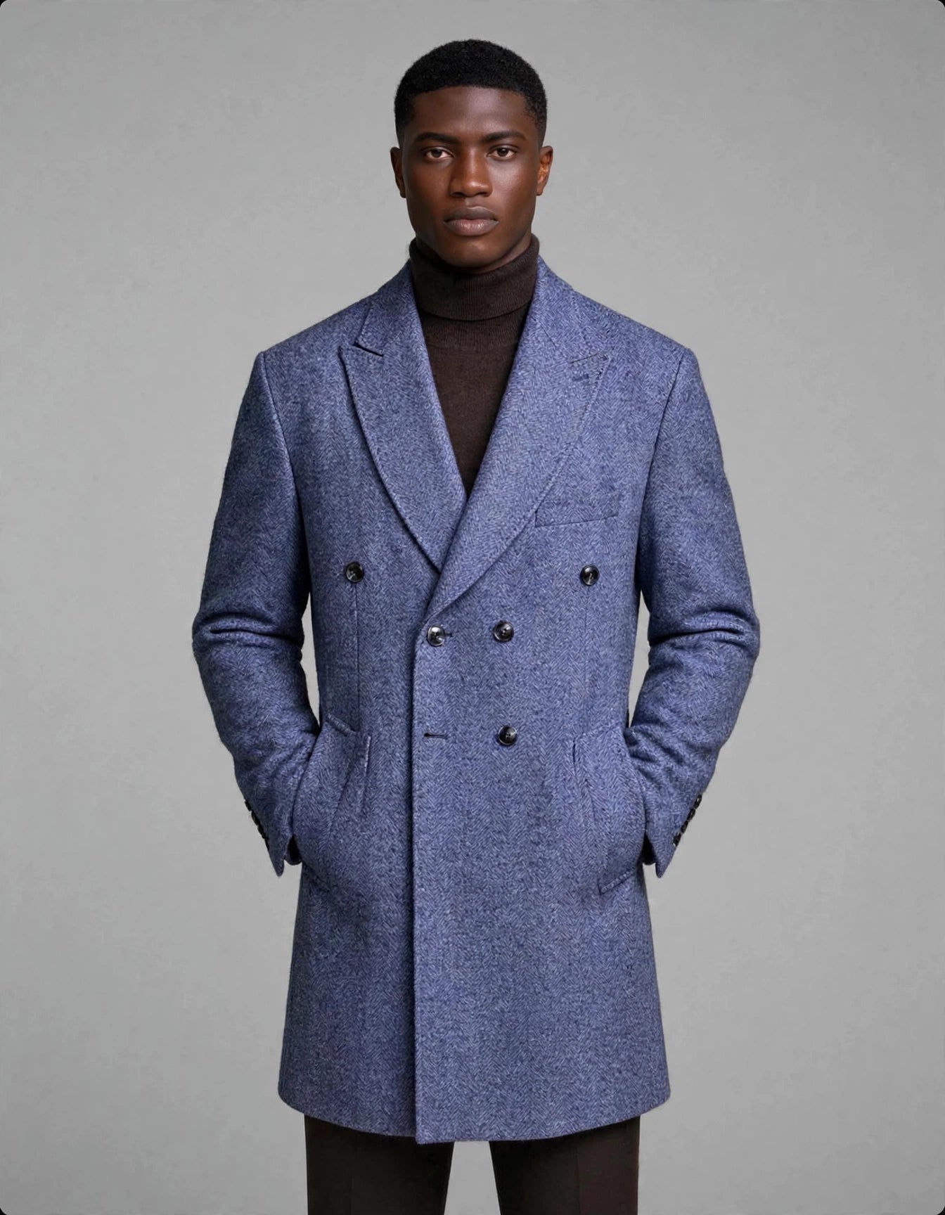 Clayton DB Coat Blue
