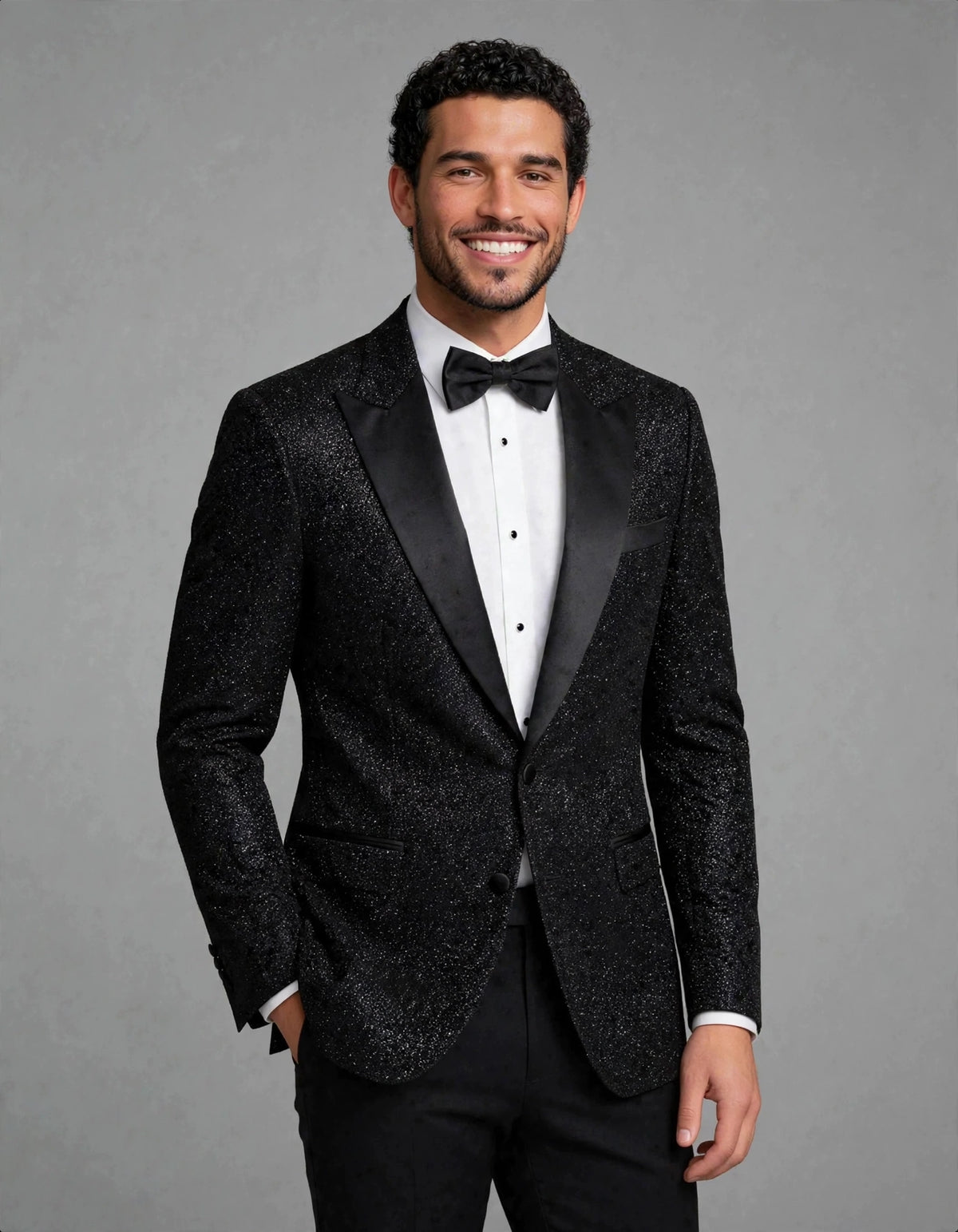MTM Peak Jacket Sparkle Black