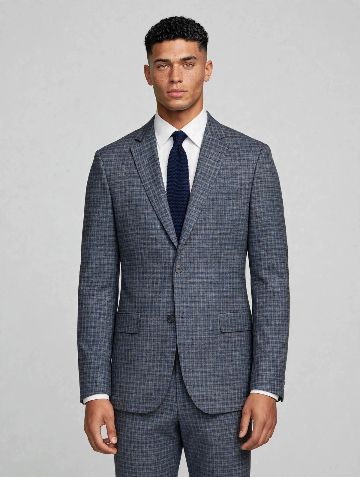 Elio 2 Piece Suit Charcoal Check