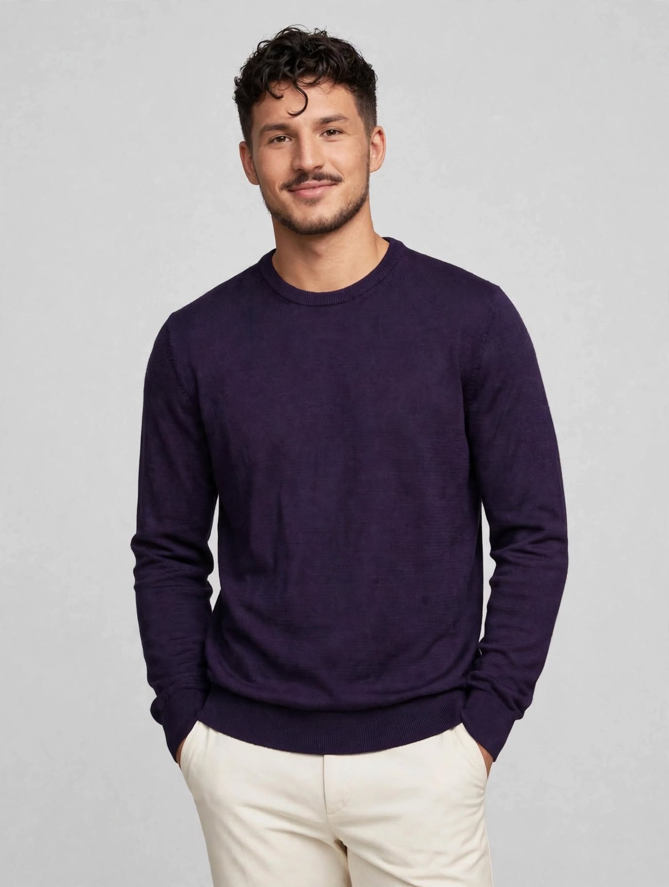 Dustin Crew Neck Knit Mauve