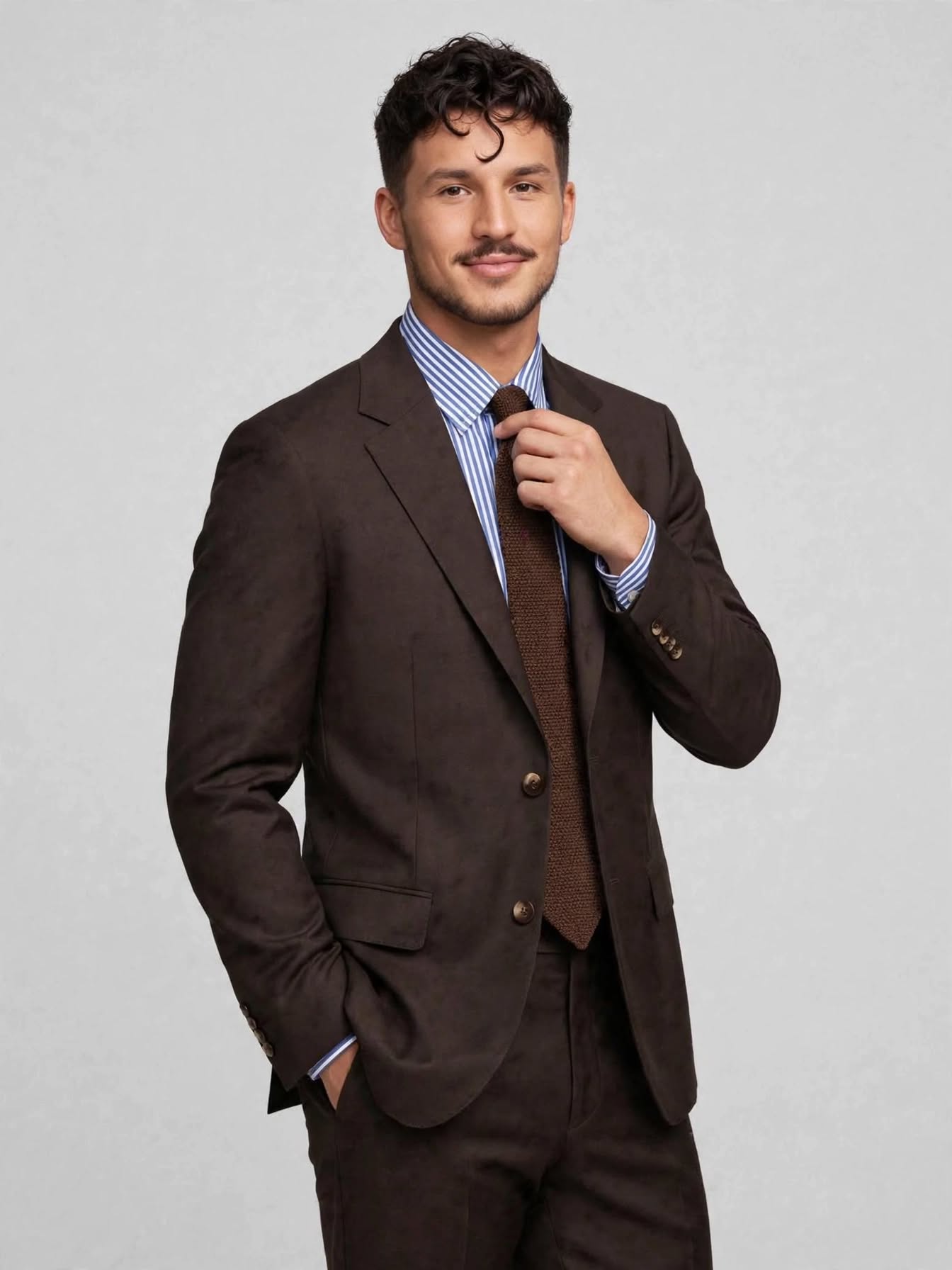 David 2 Piece Suit Clay