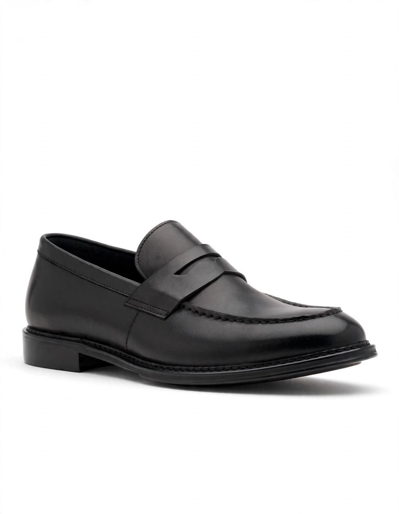 Steele Penny Loafer Black