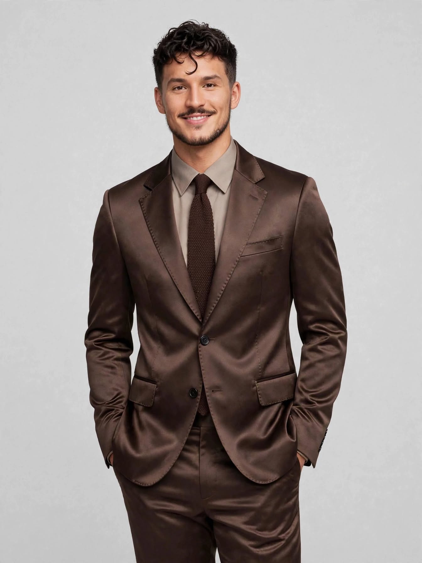 MTM Peak Jacket Shinny Chocolate