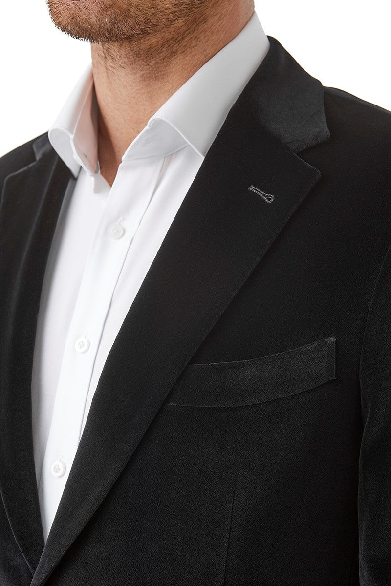 Bromley Velour Jacket Black