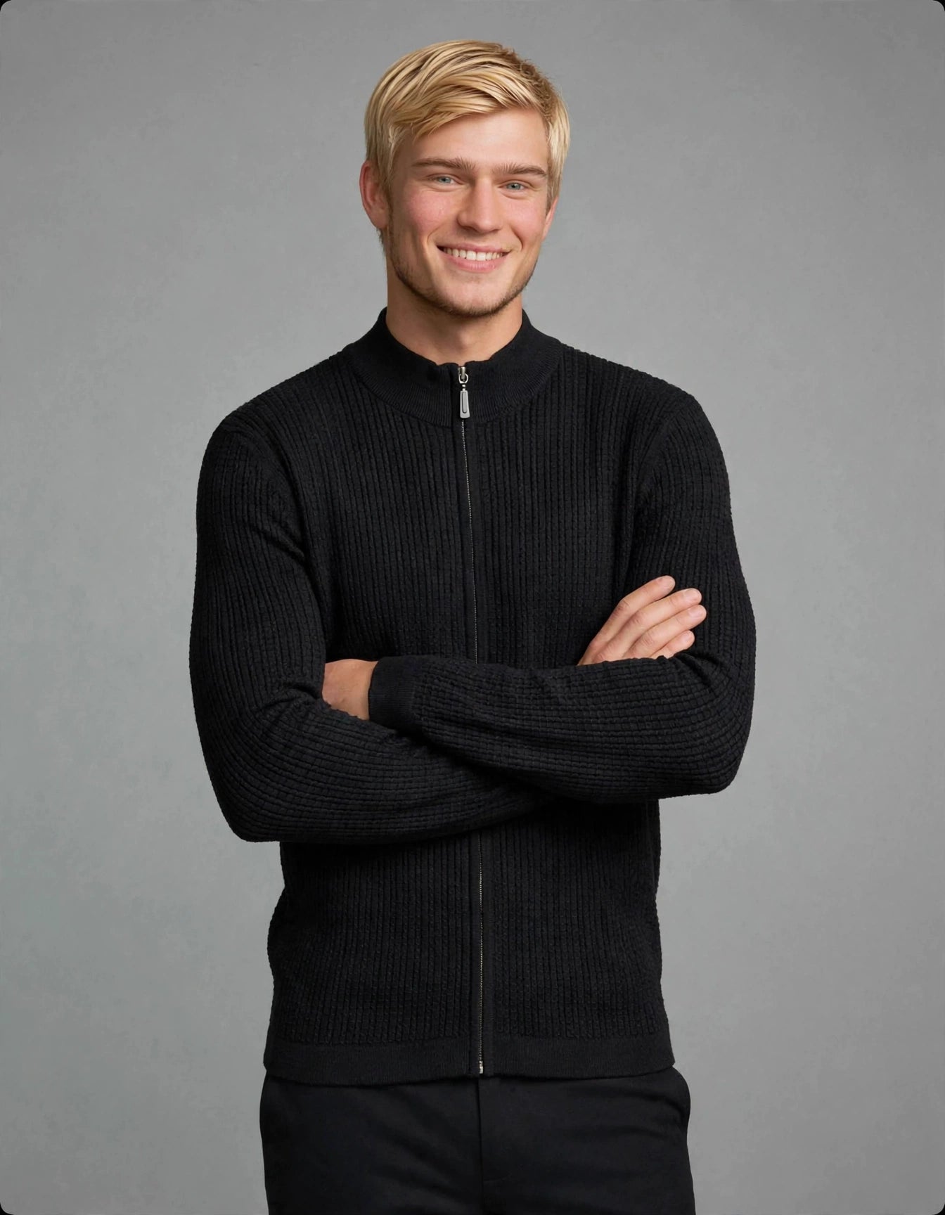Odin Zip Cardigan Knit
