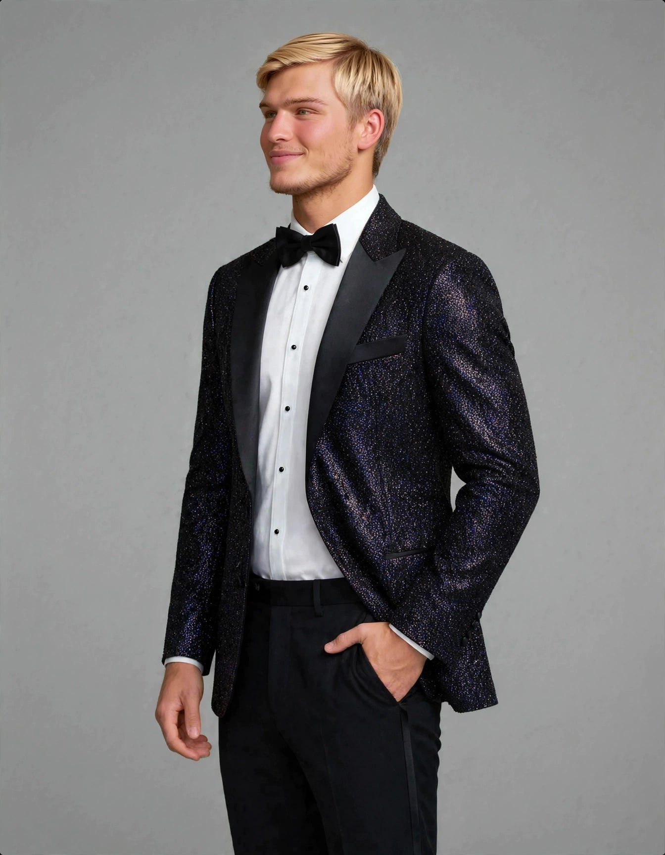 MTM Jacket Peak Sparkle Black