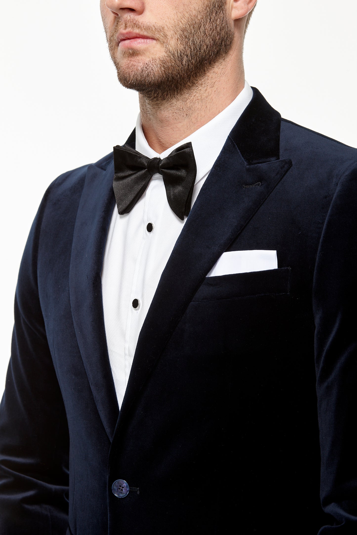 Jamie Velour Jacket Navy
