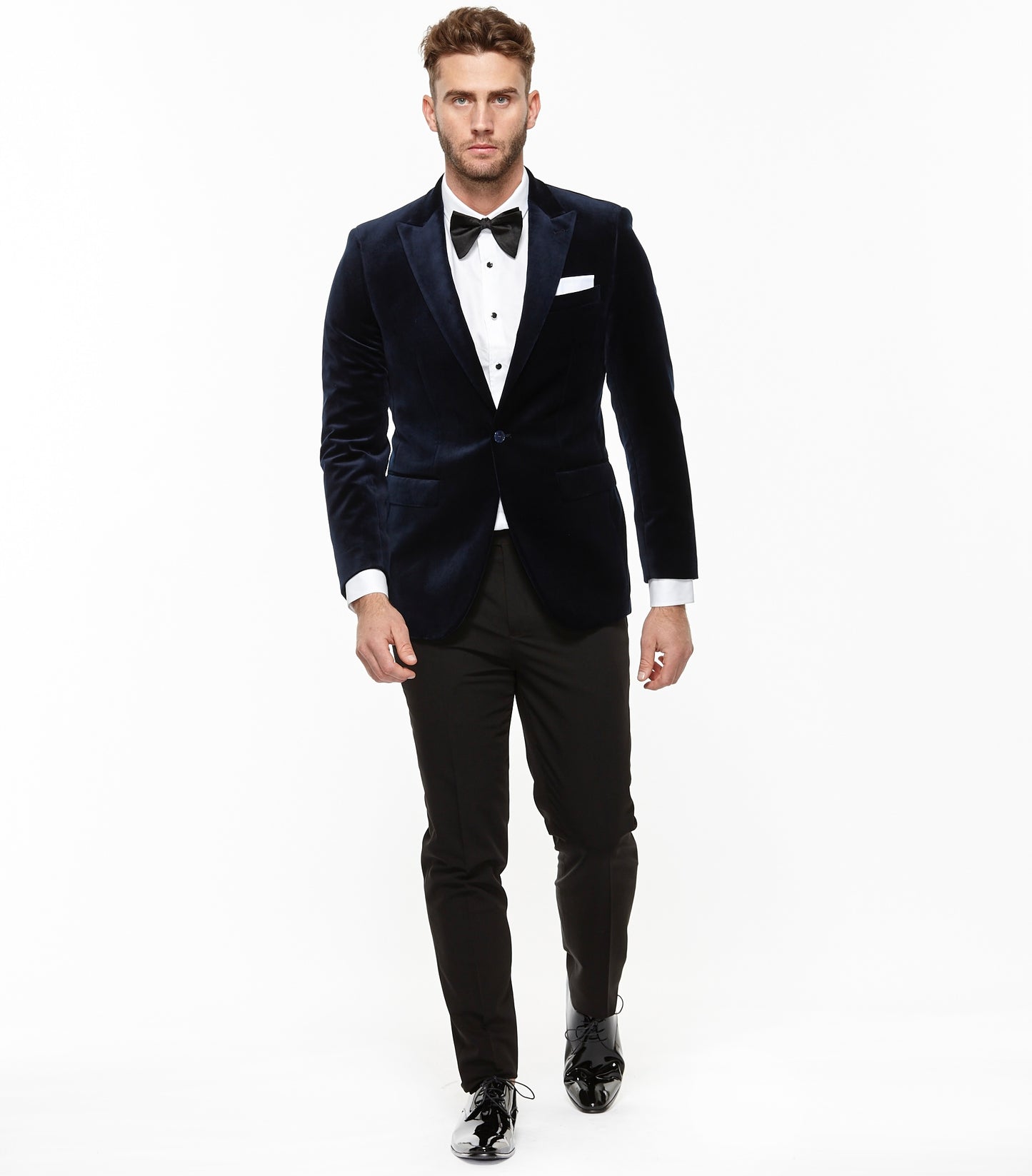Jamie Velour Jacket Navy