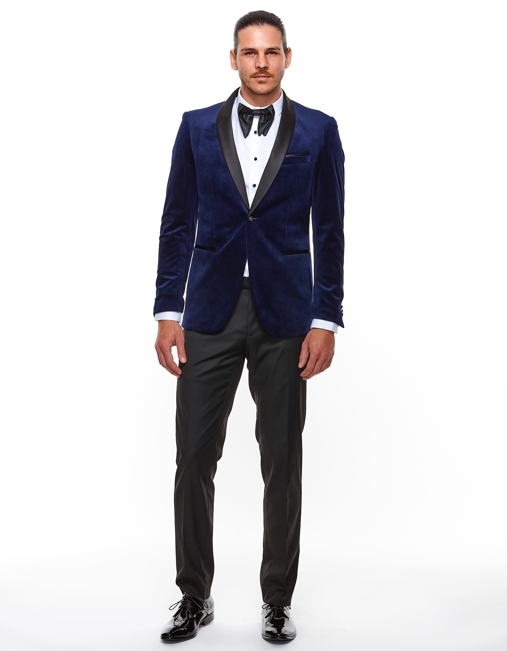 Rowan Velvet Jacket Navy – Soho Workshop