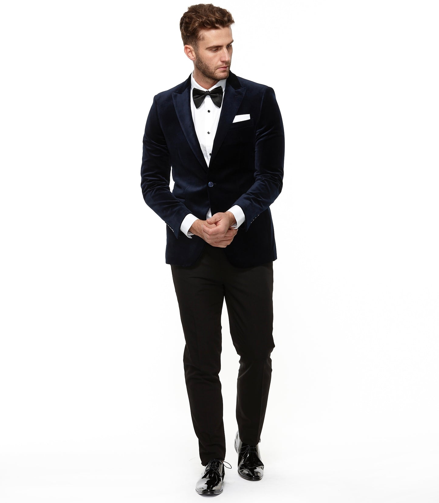 Jamie Velour Jacket Navy
