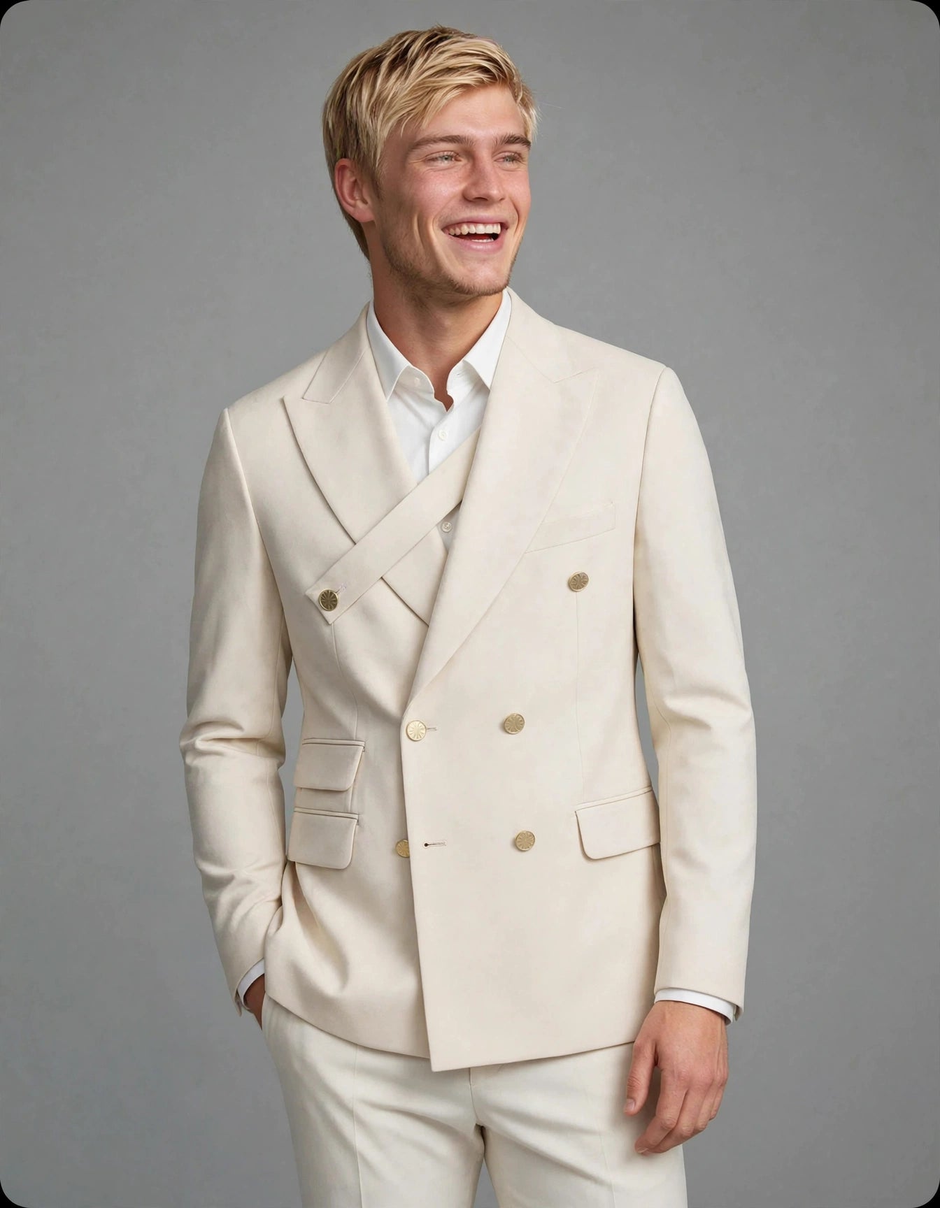 Saxon Suit Set Beige