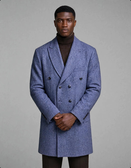 Clayton DB Coat Blue