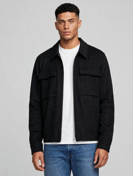 Alban Zip Jacket Black