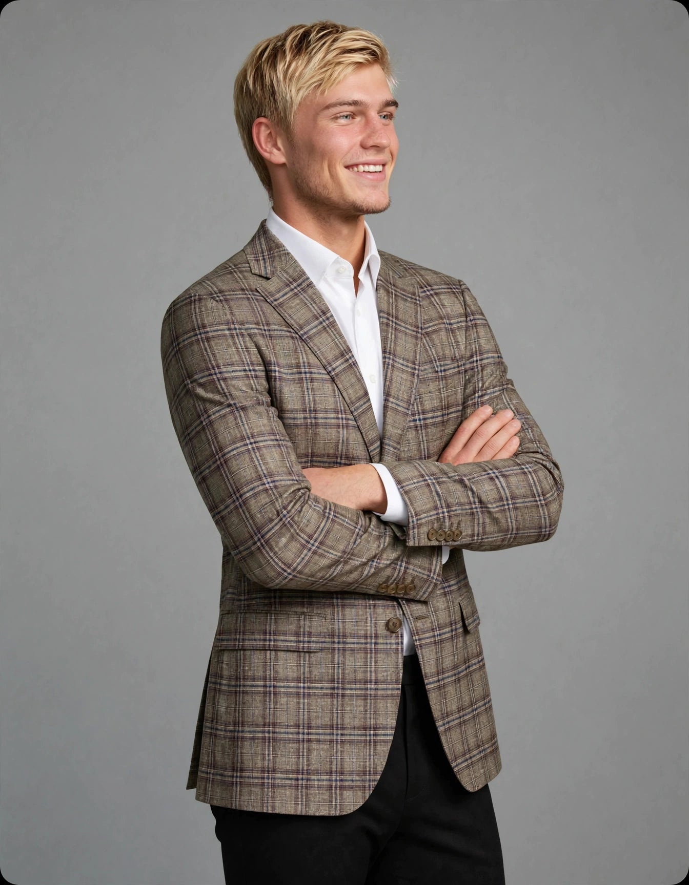 Doyle Blazer Olive Check