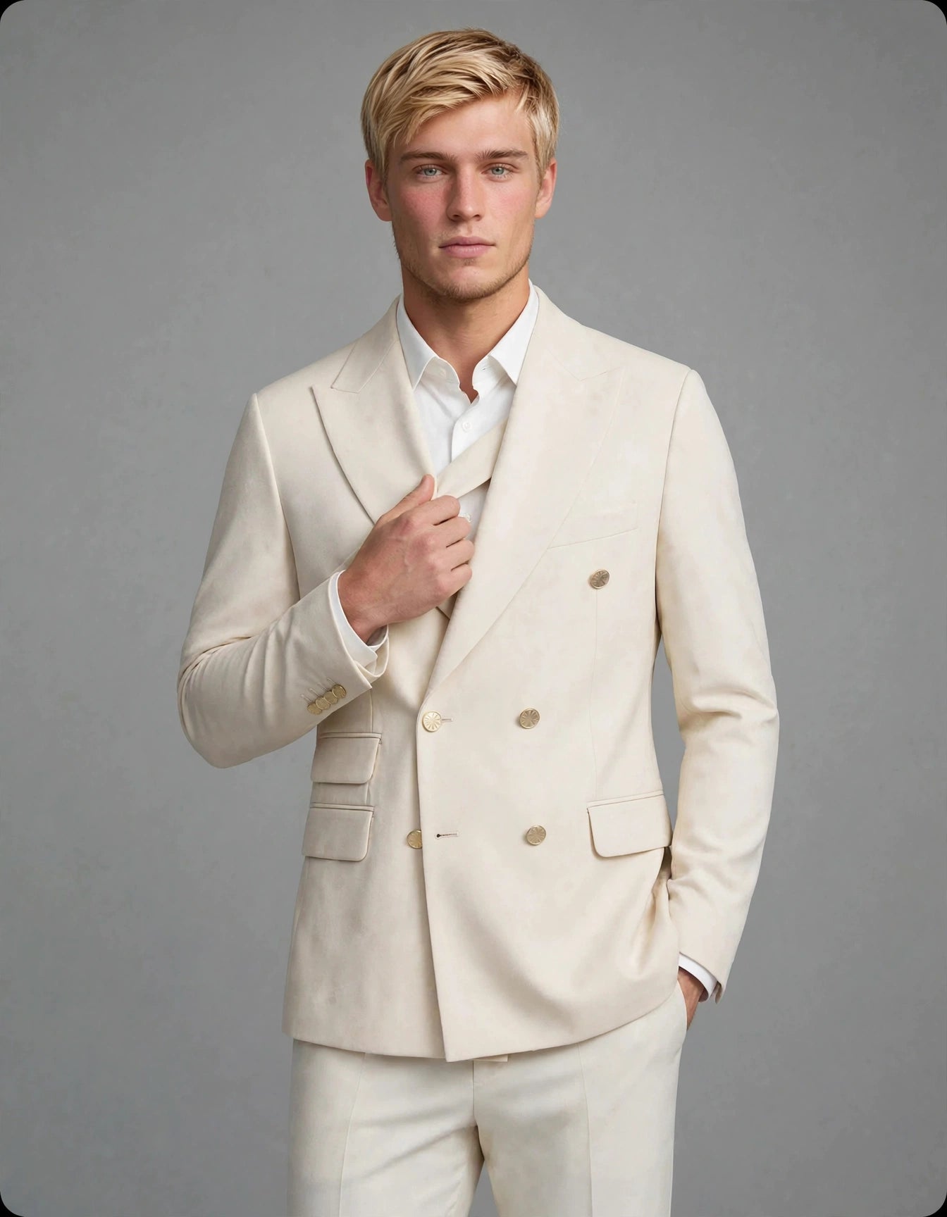 Saxon Suit Set Beige