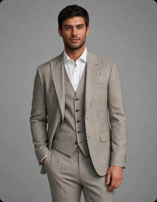 Bounty 3 Piece Suit Set Brown