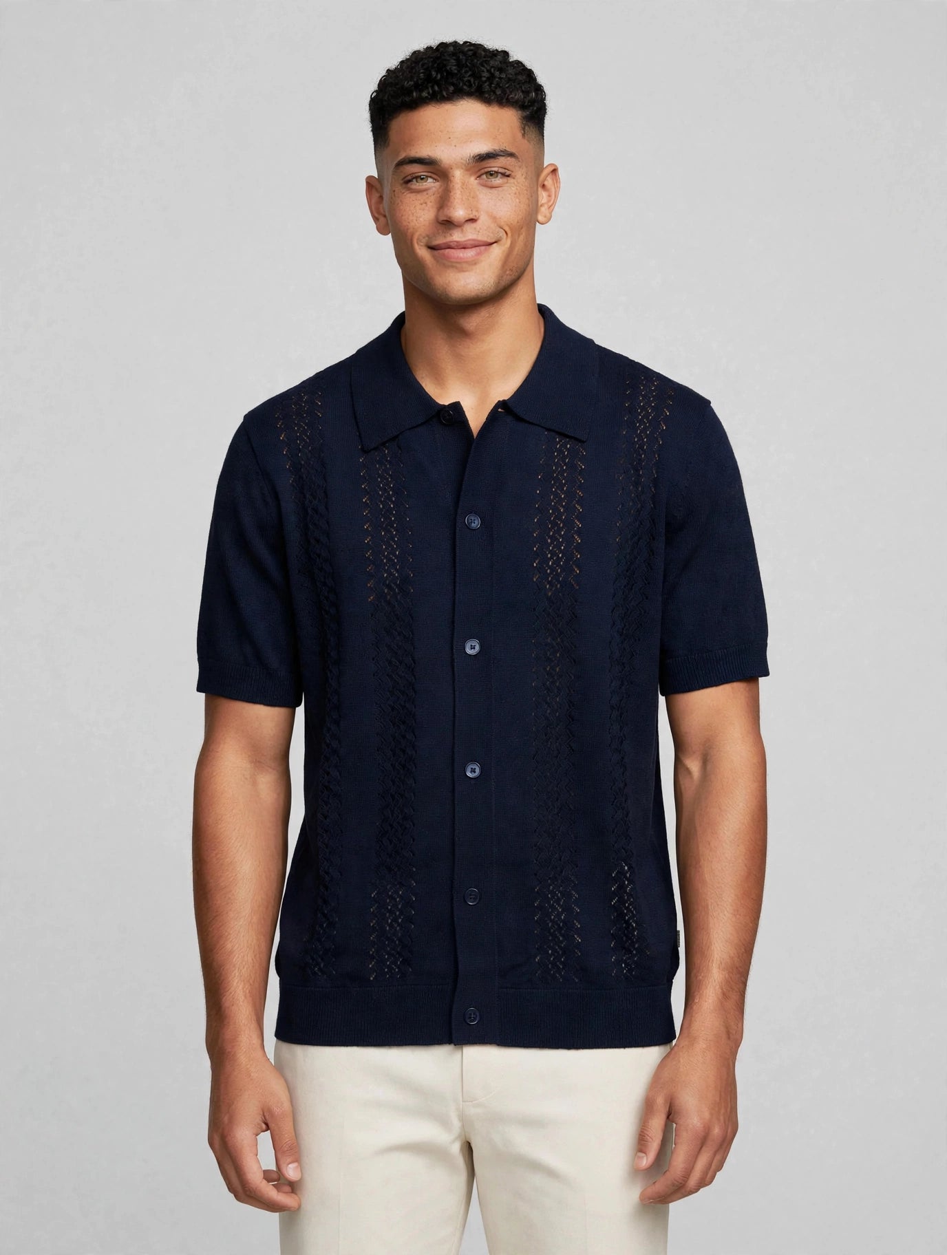 Thor SS Cardigan Navy