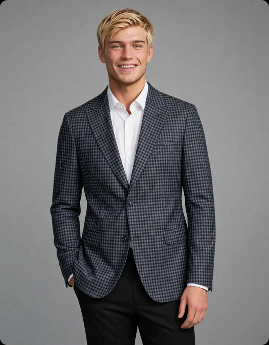 Stuart Blazer Navy Check