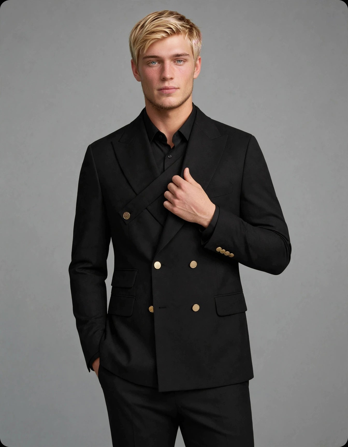 Saxon Suit Set Black