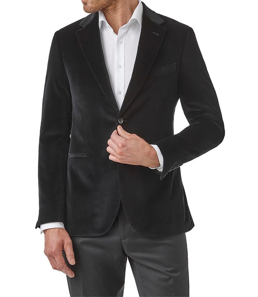 Bromley Velour Jacket Black