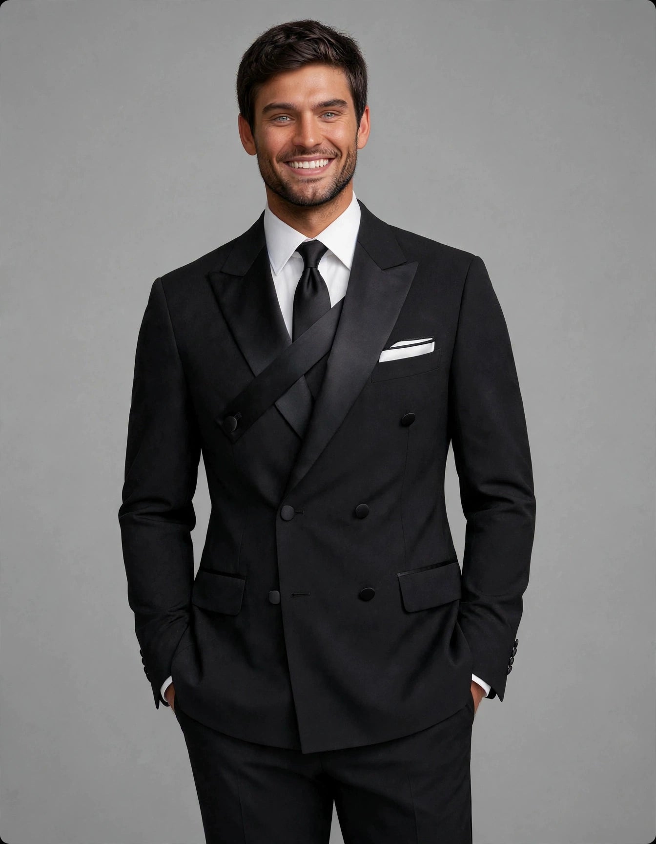 Alex 2 Piece Suit Set Black Tuxedo
