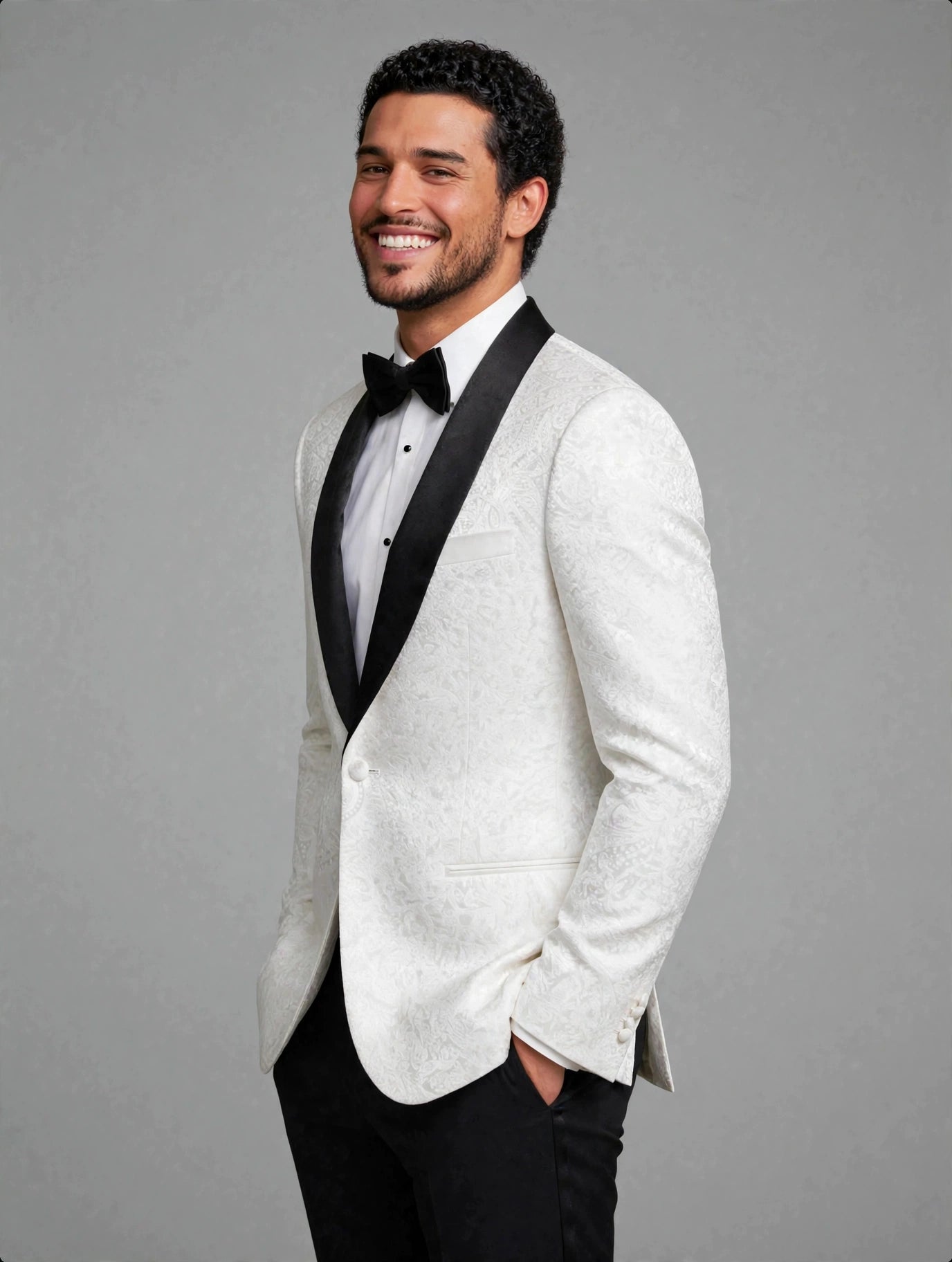 MTM Jacket Paisley White