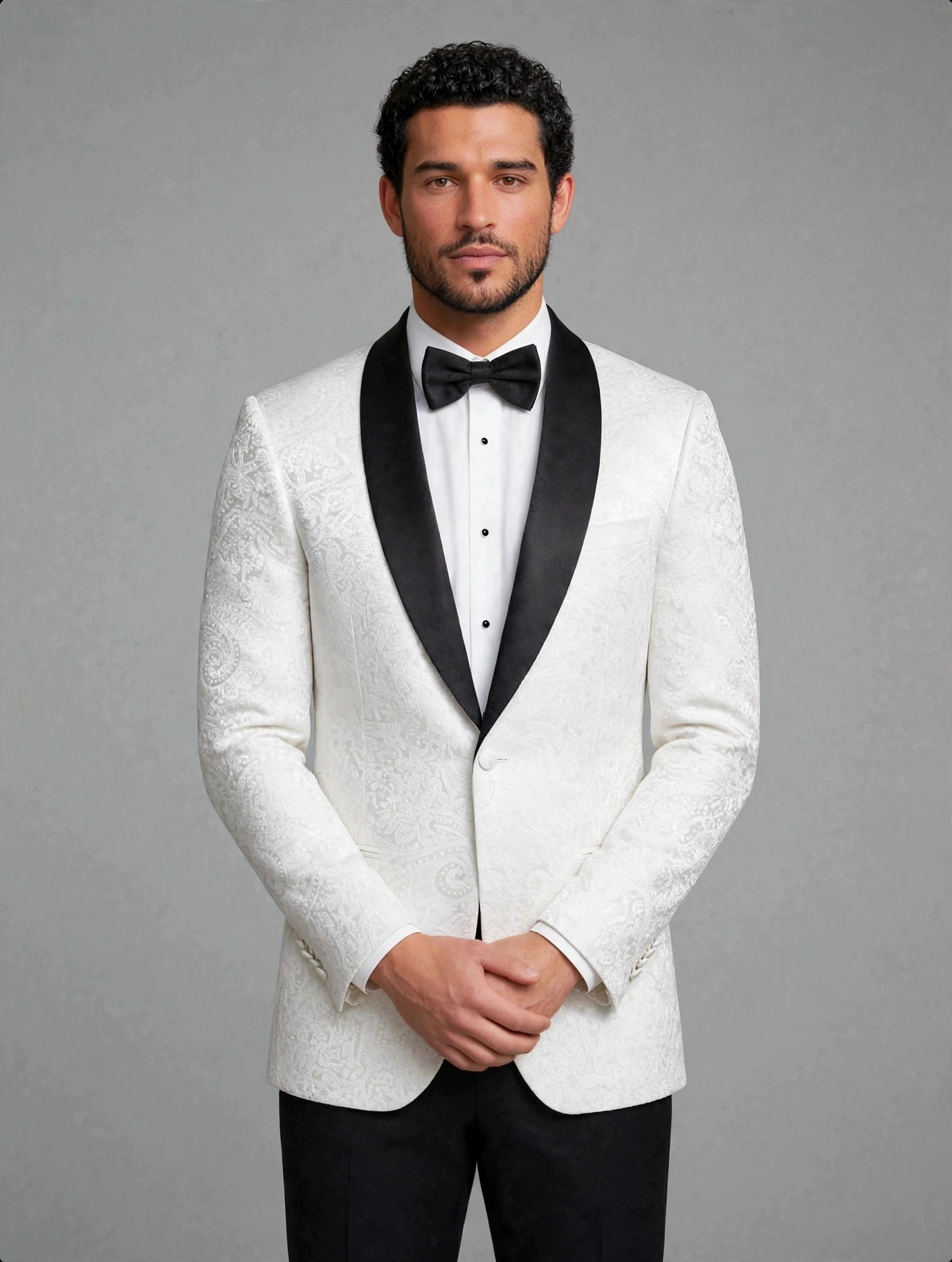 MTM Jacket Paisley White