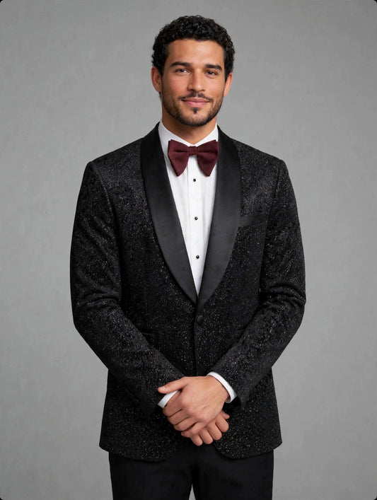 MTM Shawl Jacket Sparkle Black