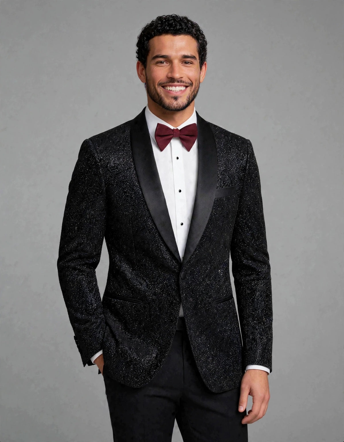 MTM Shawl Jacket Sparkle Black