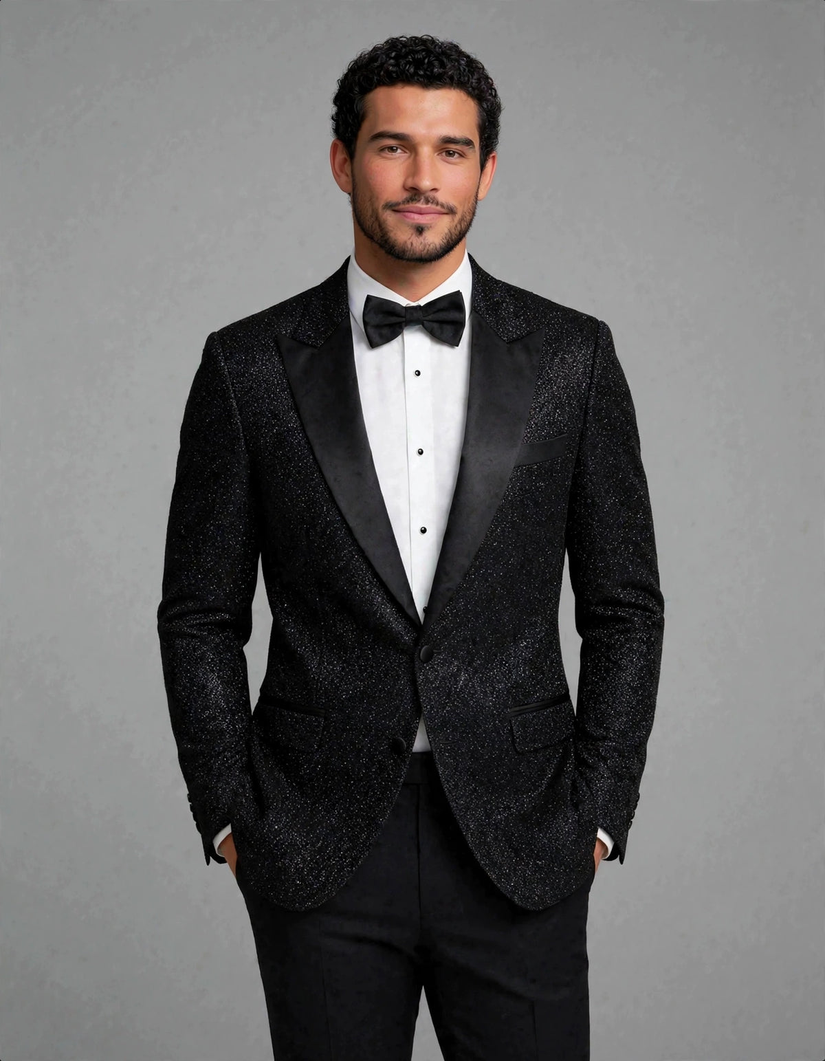 MTM Peak Jacket Sparkle Black