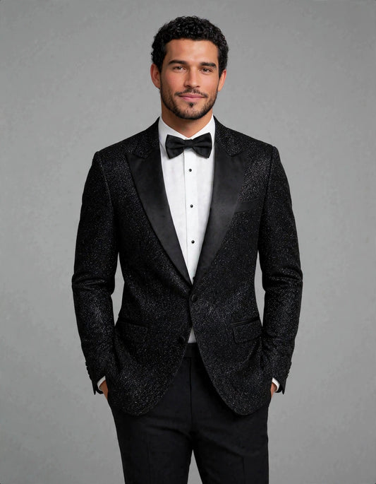 MTM Peak Jacket Sparkle Black