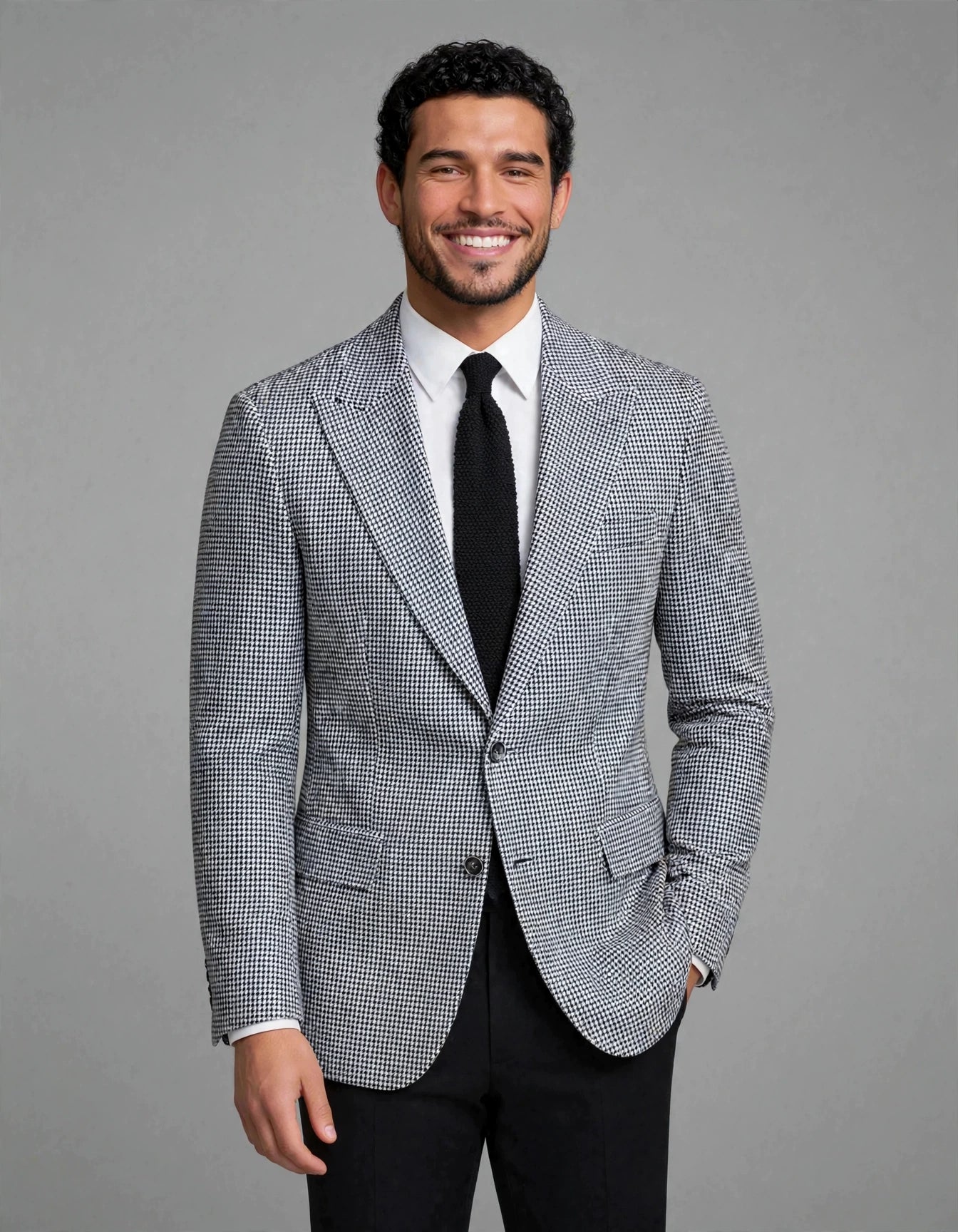 MTM Peak Jacket Houndstooth