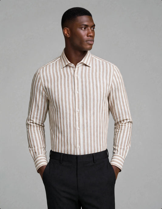 Agar Linen Shirt Beige