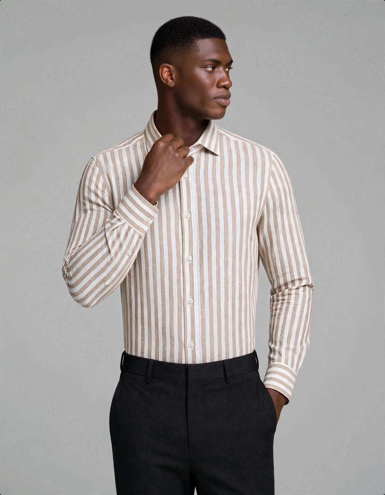 Agar Linen Shirt Beige