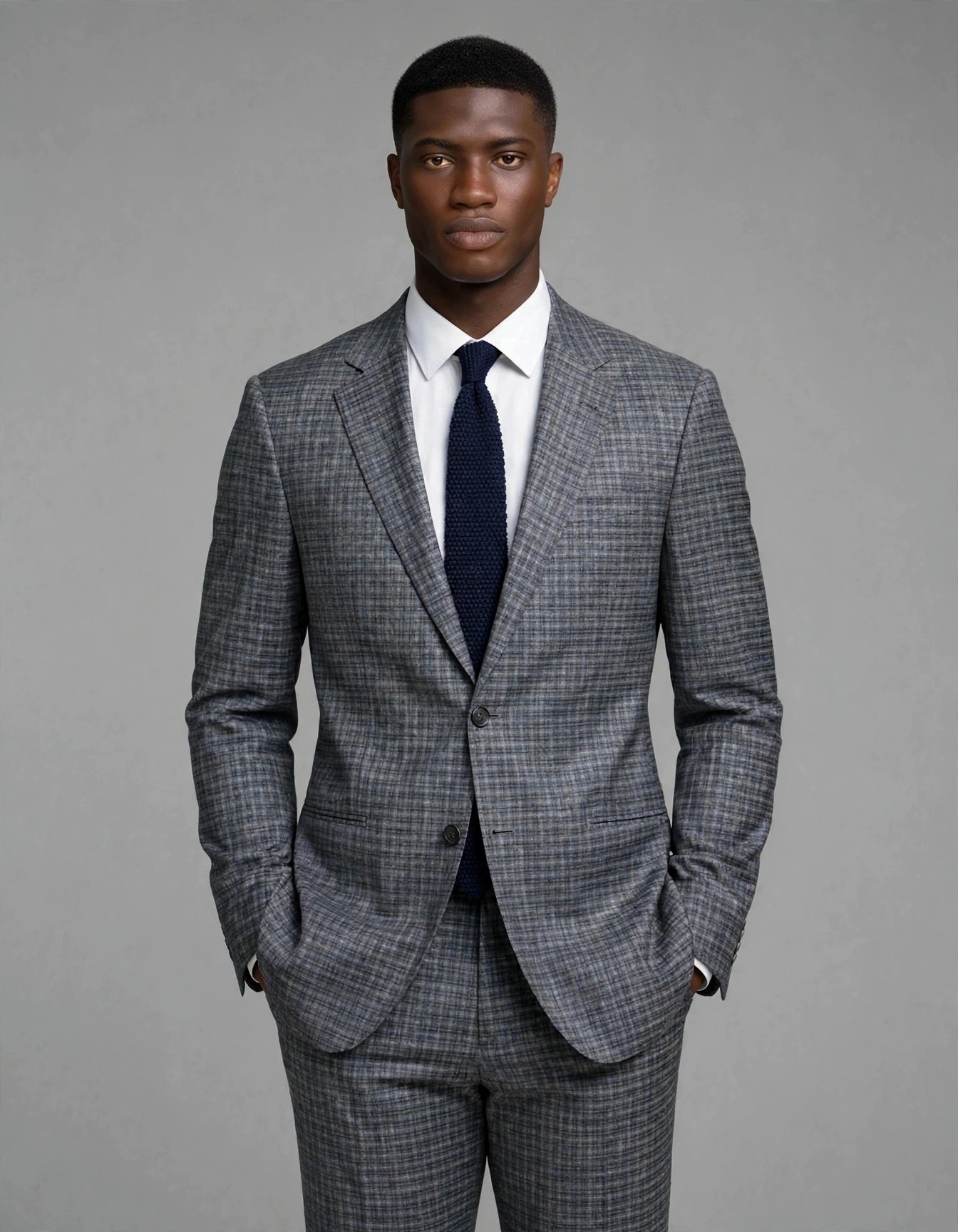 Elio 2 Piece Suit Charcoal Check