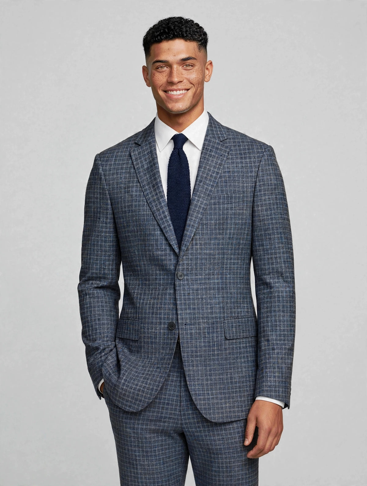 Elio 2 Piece Suit Charcoal Check