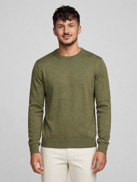 Dustin Crew Neck Knit Khaki