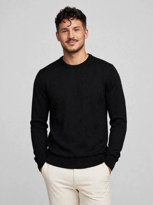 Dustin Crew Neck Knit Black