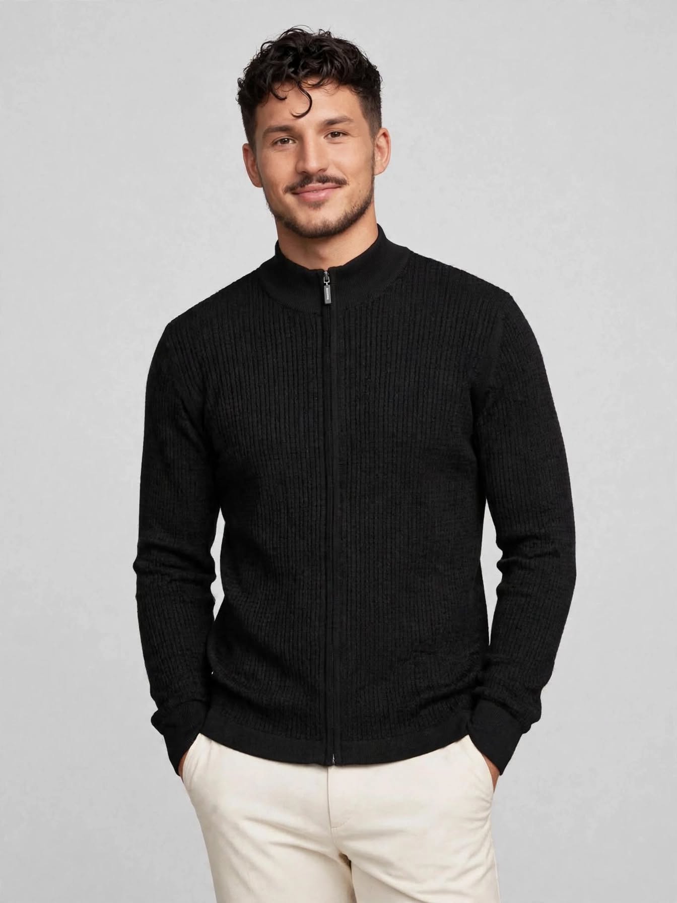 Odin Zip Cardigan Knit