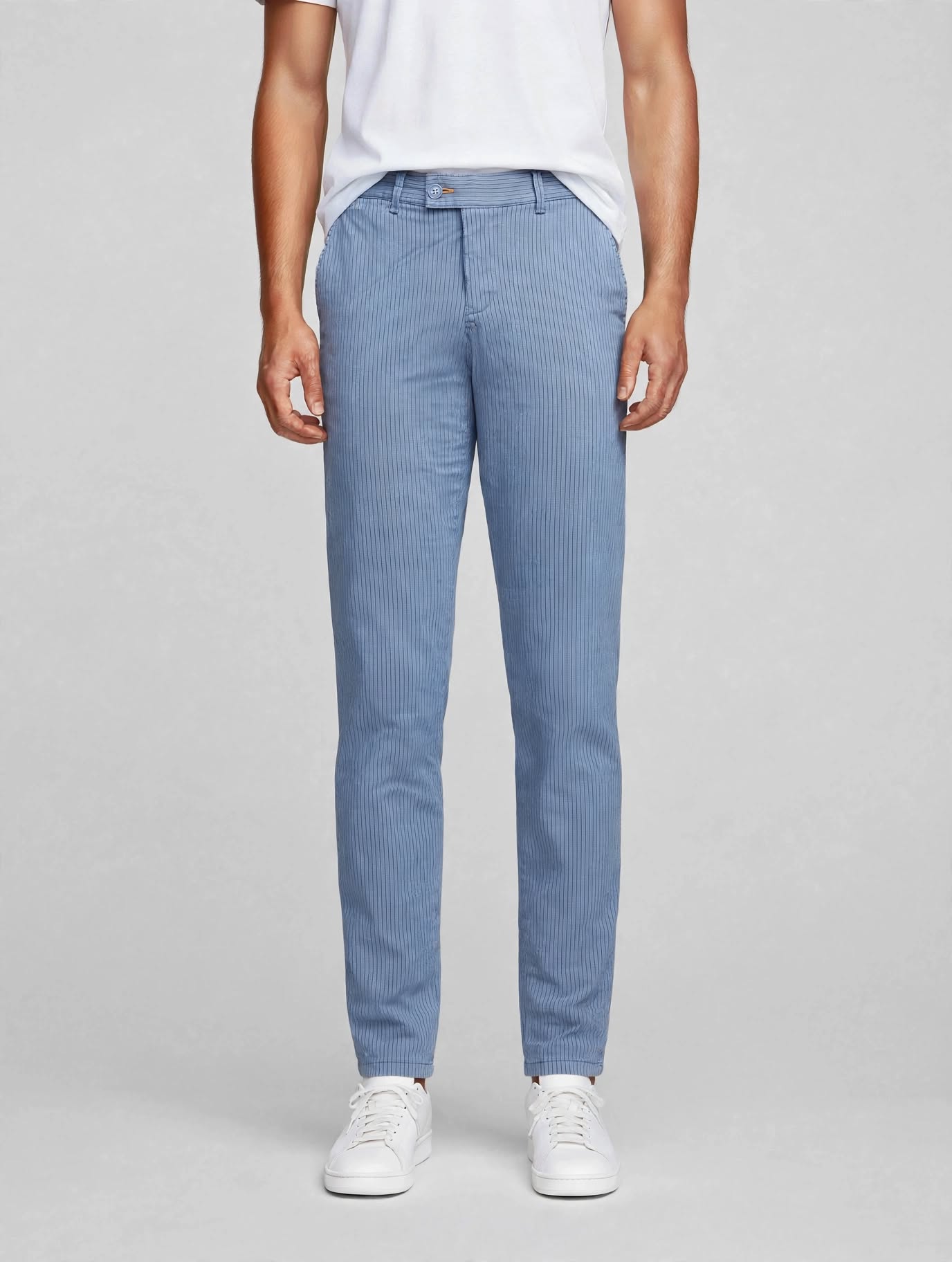 Solo Slim Chino Steel Blue