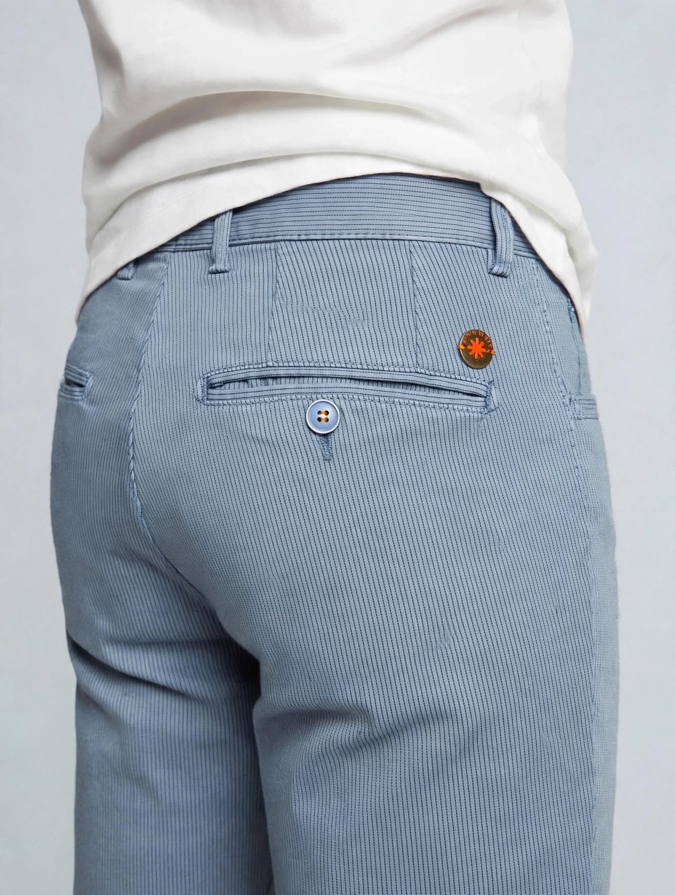 Solo Slim Chino Steel Blue