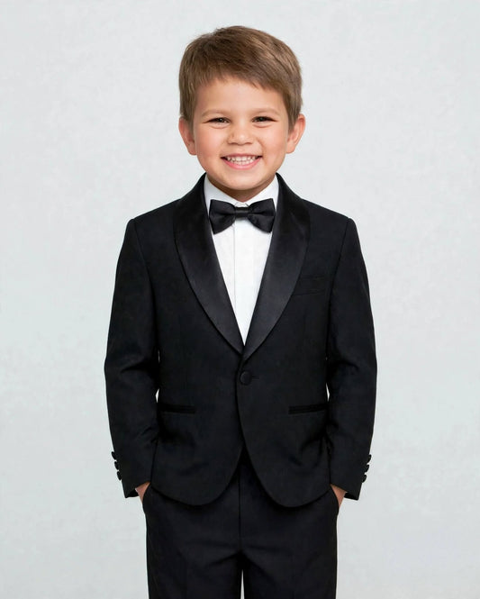 Louis Boys Tuxedo Set Black