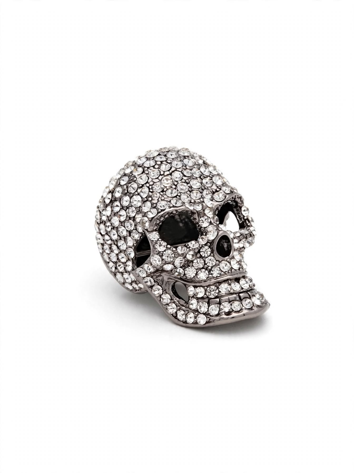 Skull Brooch Silver