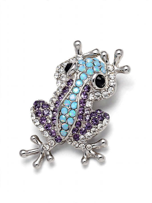 Frog Brooch Silver