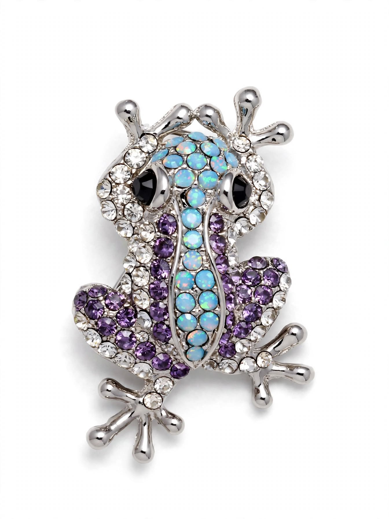 Frog Brooch Silver