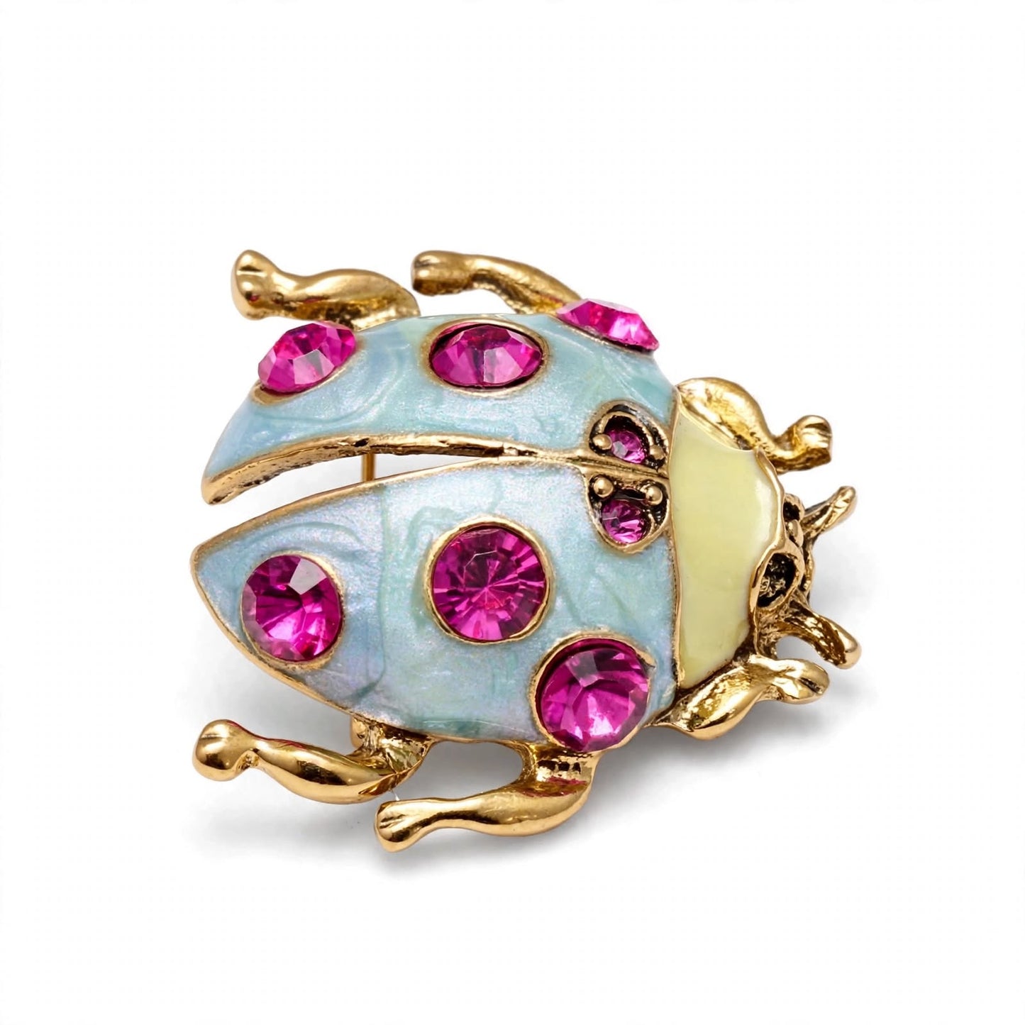 Beetle Brooch Gold