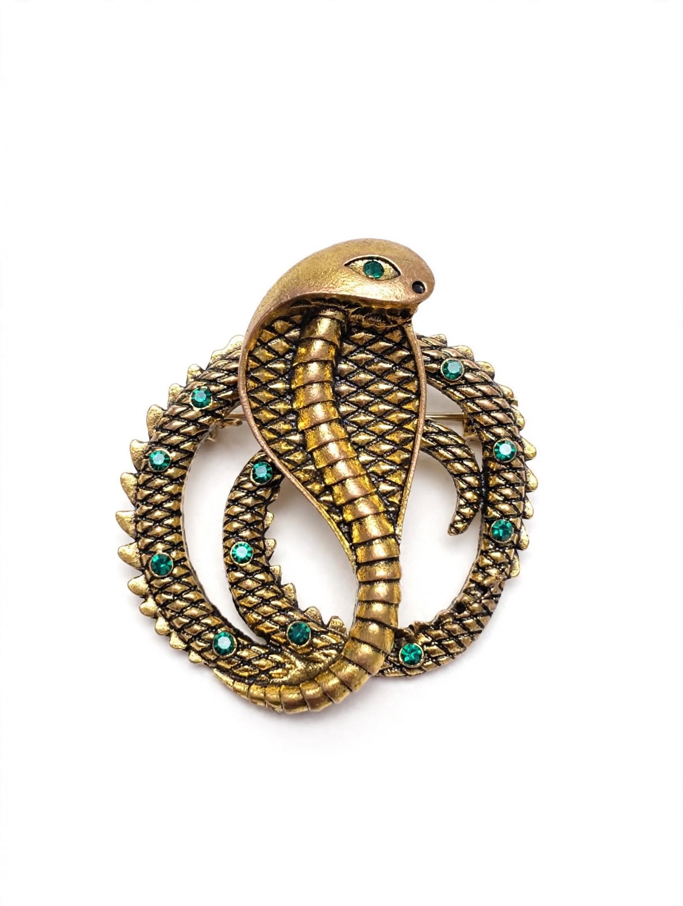 Cobra Brooch Gold