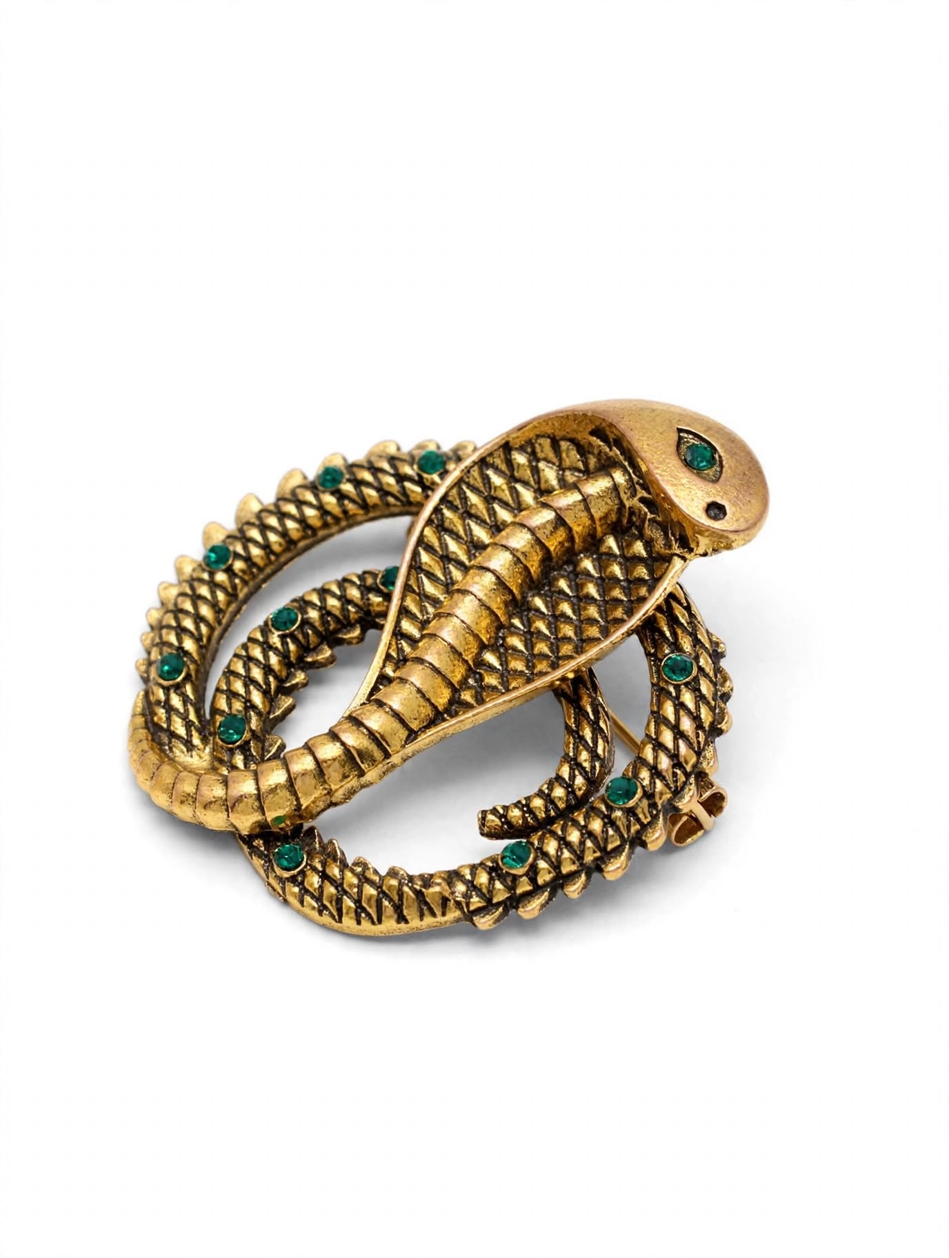 Cobra Brooch Gold