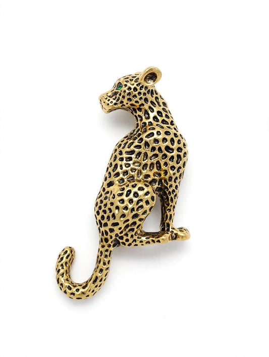 Leopard Brooch Gold