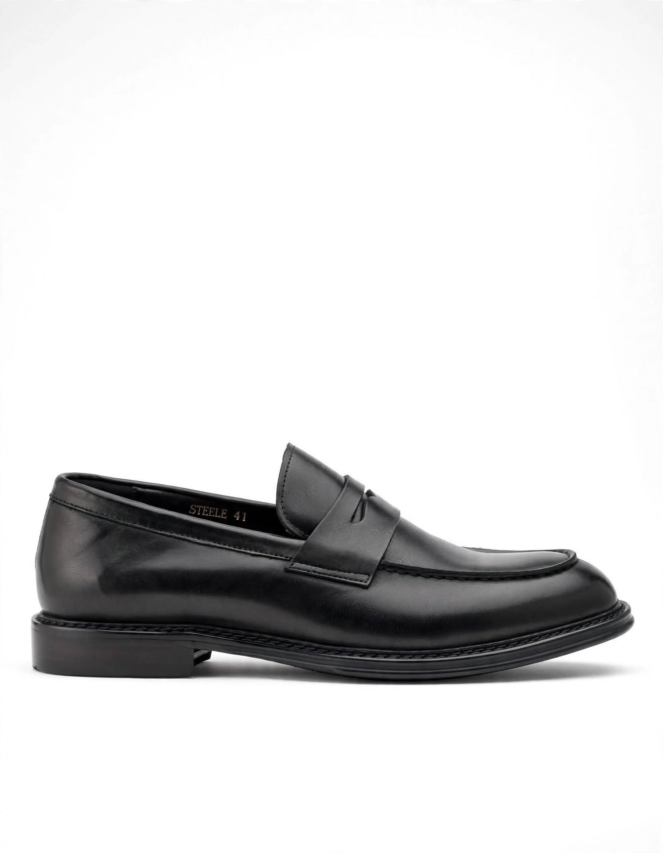 Steele Penny Loafer Black